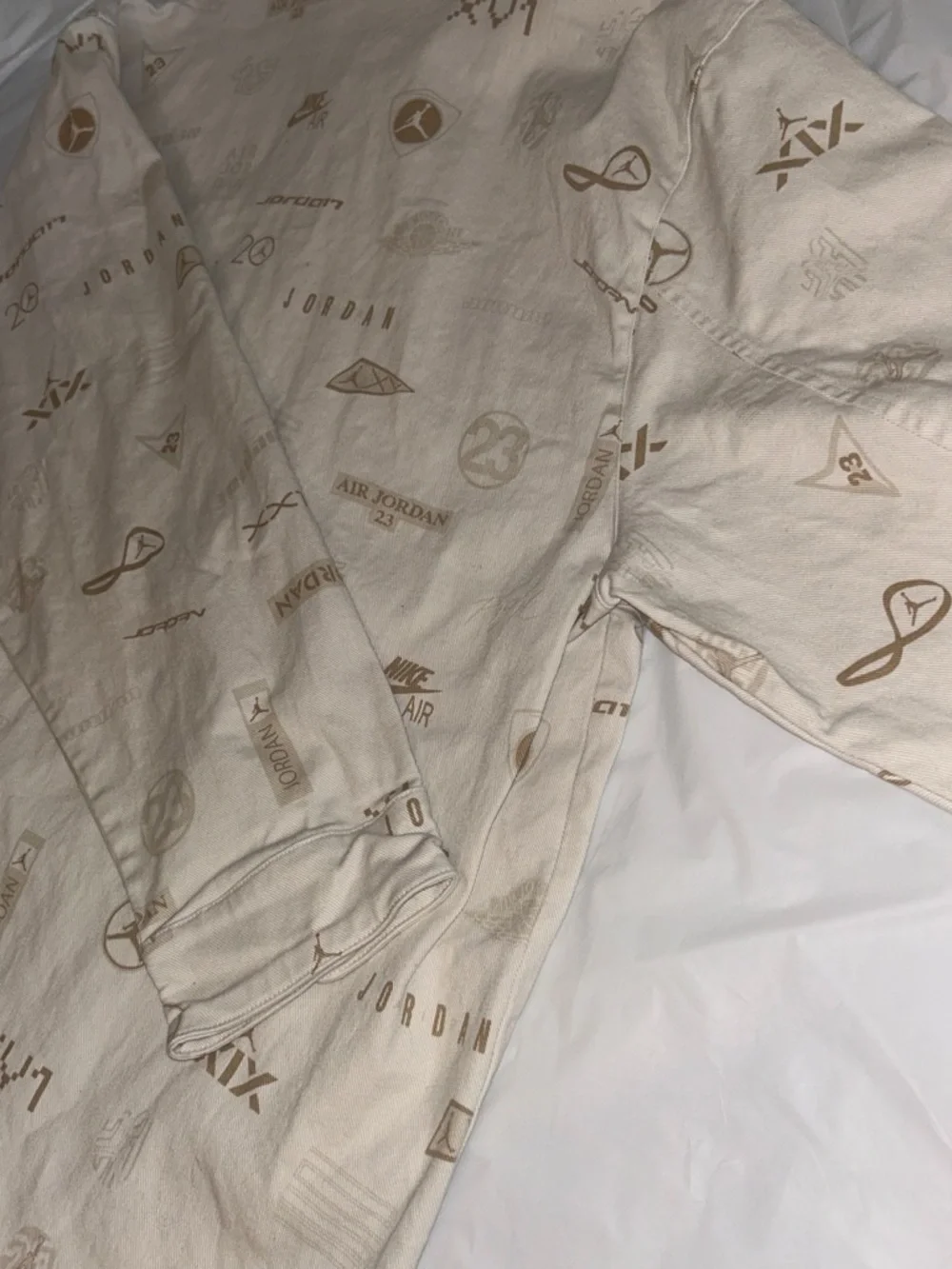 Nike Flight Heritage White Denim Jacket: